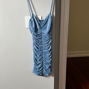 Princess Polly Mini body on blue sequin dress